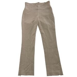 Becken‎ Pants Womens 6 Tan Breech Ankle Zip Ankle High Rise 5005